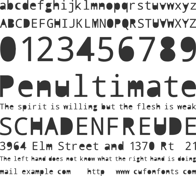 Squad Sunday font preview