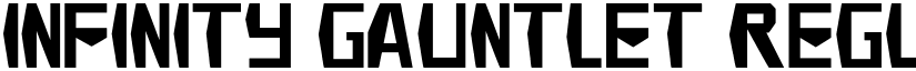 Infinity Gauntlet font download