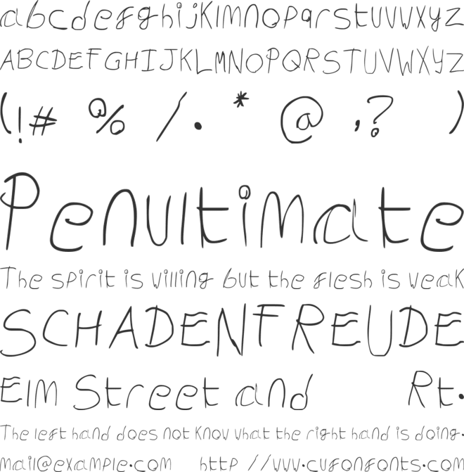 Bw Flatspin Lite font preview