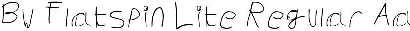 Bw Flatspin Lite Regular font