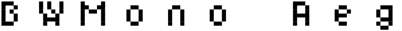 BWMono Regular font