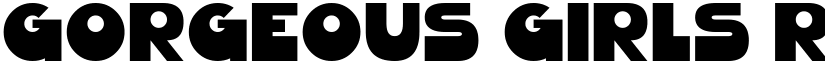 Gorgeous Girls Regular font