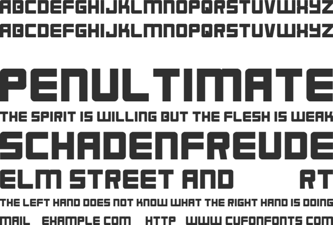 RTL font preview