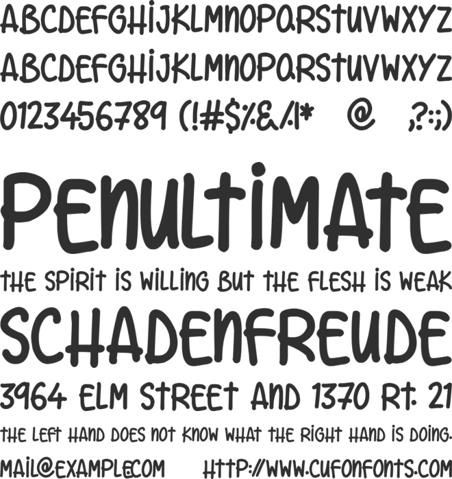 Unconditionally font preview