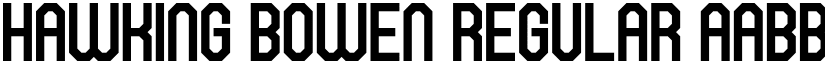 Hawking Bowen Regular font