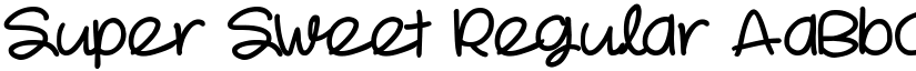 Super Sweet Regular font