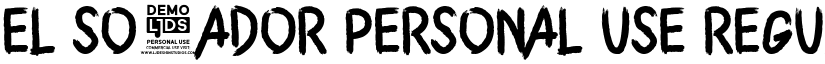 El Soñador Personal Use Regular font