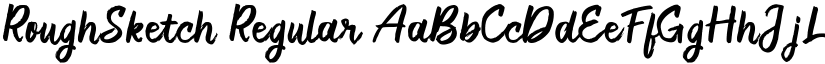 RoughSketch Regular font