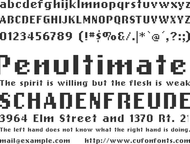 Lo-Sumires font preview