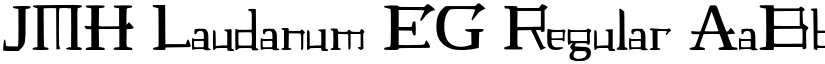 JMH Laudanum EG Regular font