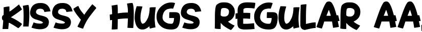 Kissy Hugs Regular font