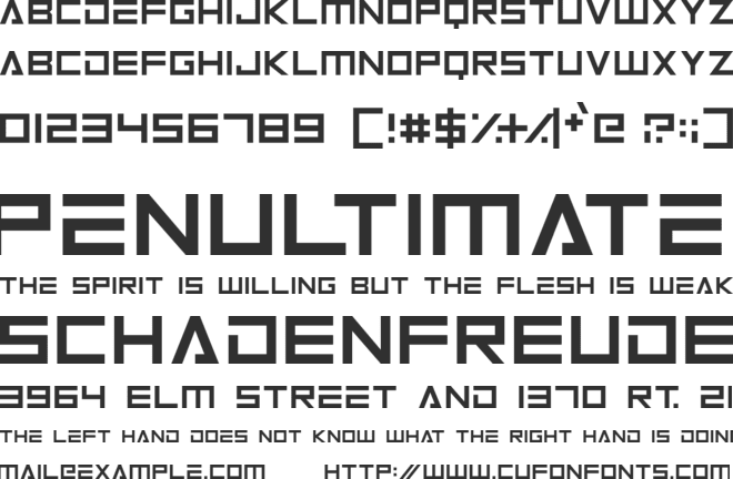 Android 101 font preview
