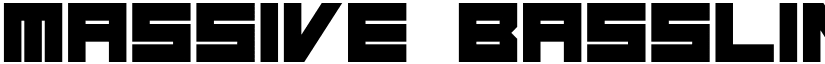 Massive Bassline Regular font