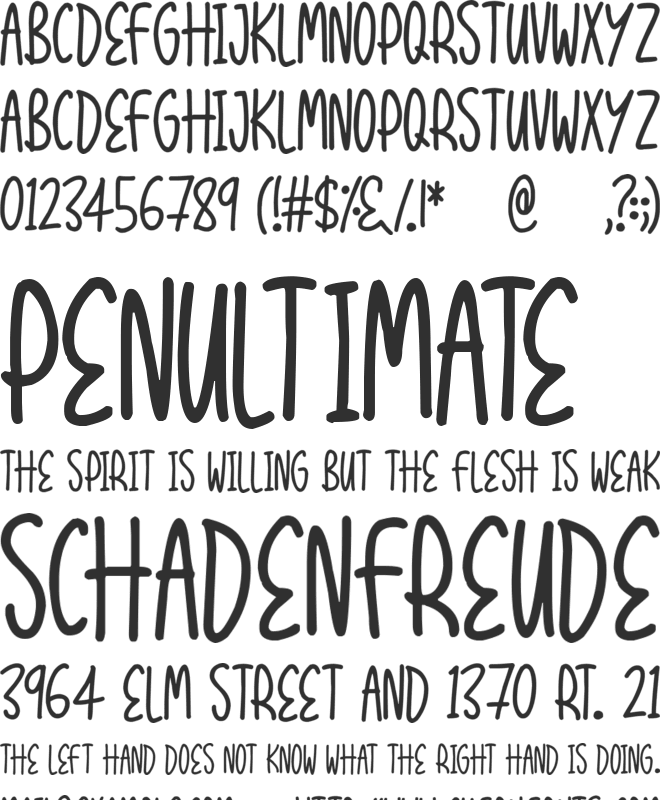 Express Yourself font preview