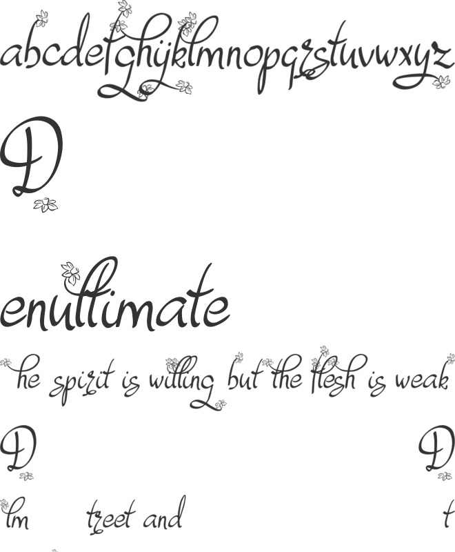 Dafodyl font preview