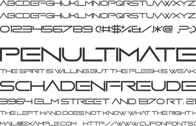 Bottom Brazil font preview