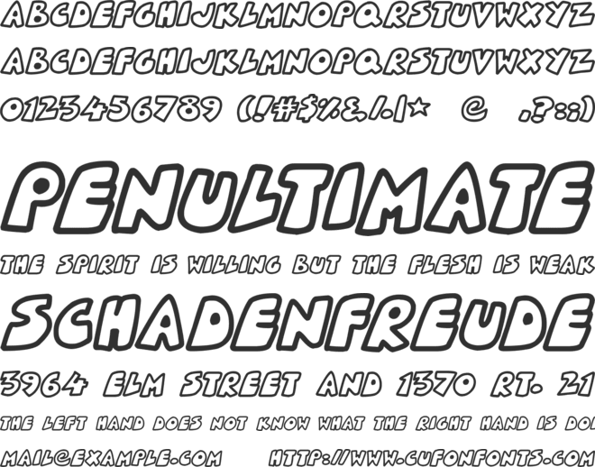 Planetoid X font preview