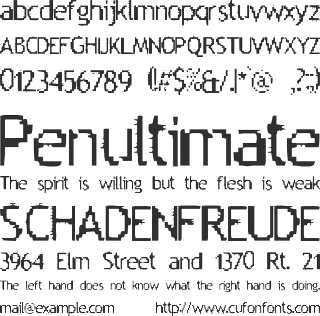Aileenation font preview
