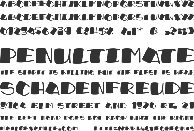 Sushi Roll font preview