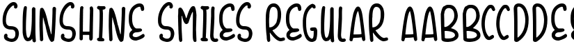 Sunshine Smiles Regular font