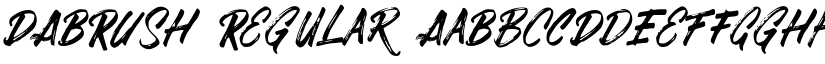 DABRUSH Regular font