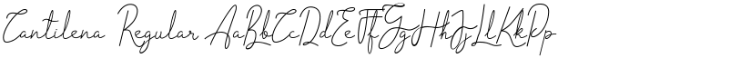 Cantilena Regular font