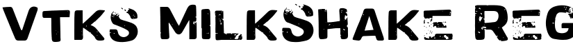 Vtks MilkShake Regular font