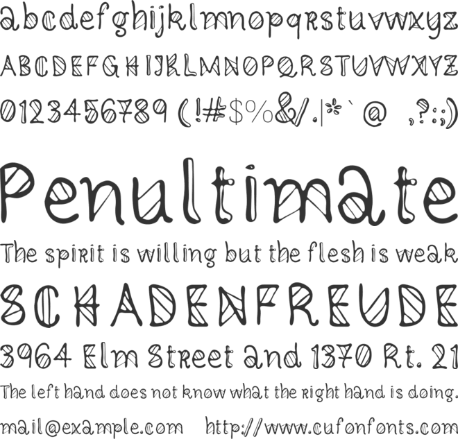 Craziest Deco font preview