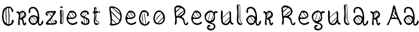 Craziest Deco Regular Regular font