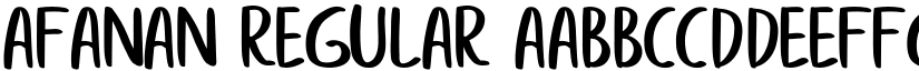 afanan Regular font