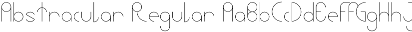 Abstracular Regular font
