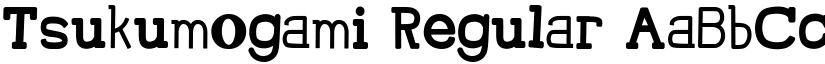 Tsukumogami Regular font