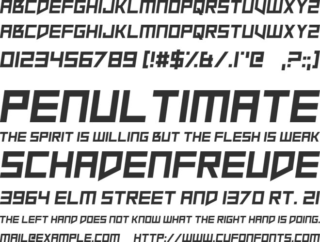 Slope Opera font preview