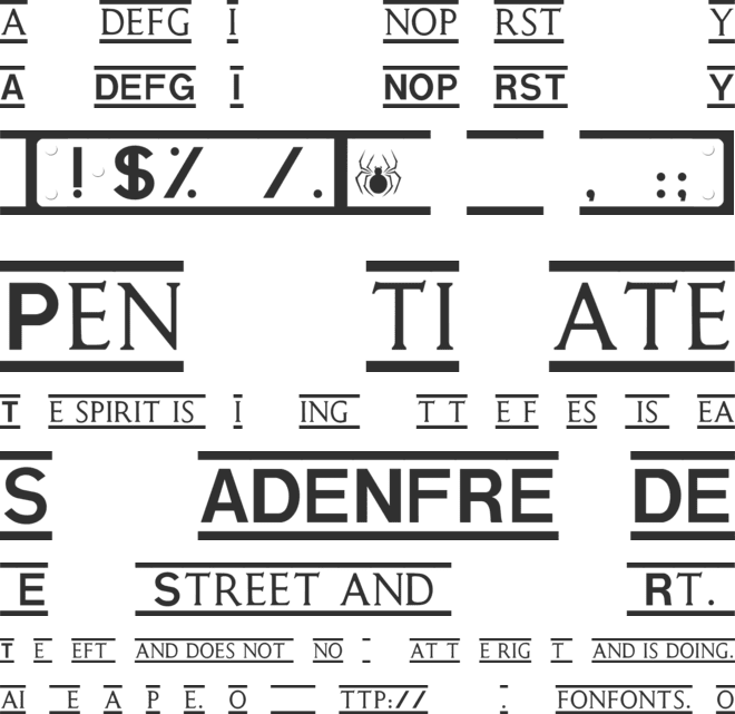 SIGNPOST font preview