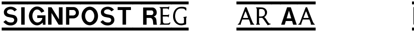 SIGNPOST font download