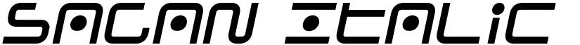 Sagan Italic font