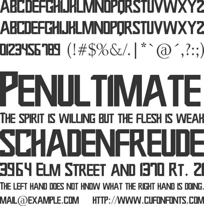 Power Rangers 2019 font preview