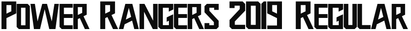 Power Rangers 2019 font download