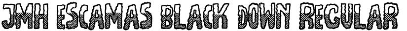 JMH Escamas Black Down Regular font