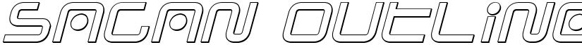 Sagan Outline Italic font