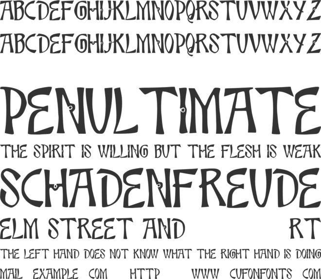 JMH Bamboo Caps font preview