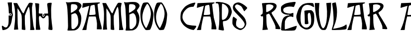 JMH Bamboo Caps Regular font