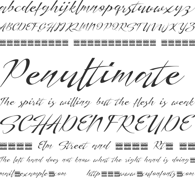Herdrey font preview