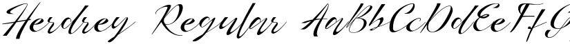 Herdrey Regular font