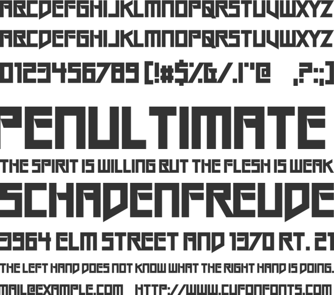 Gang Wolfik OG font preview