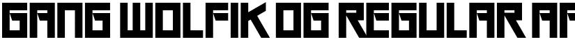 Gang Wolfik OG Regular font