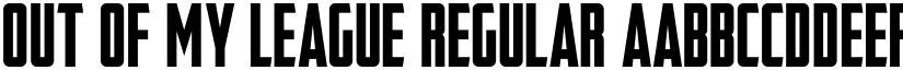 Out Of My League Regular font