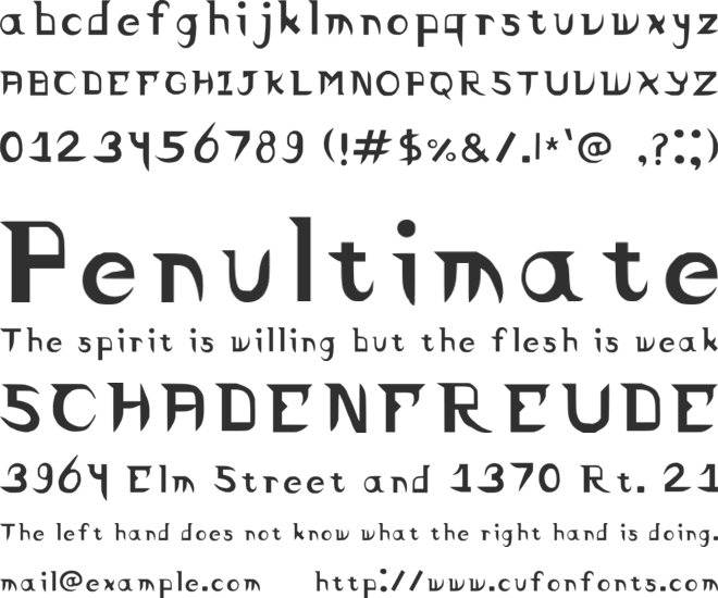 Israletter Final font preview