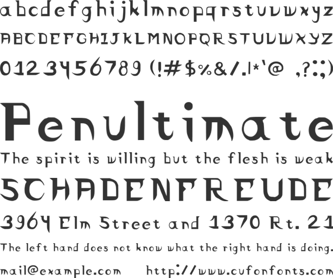Israletter Final font preview