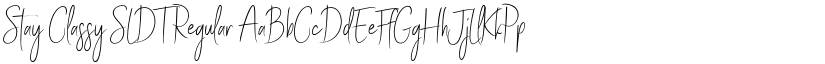 Stay Classy SLDT Regular font